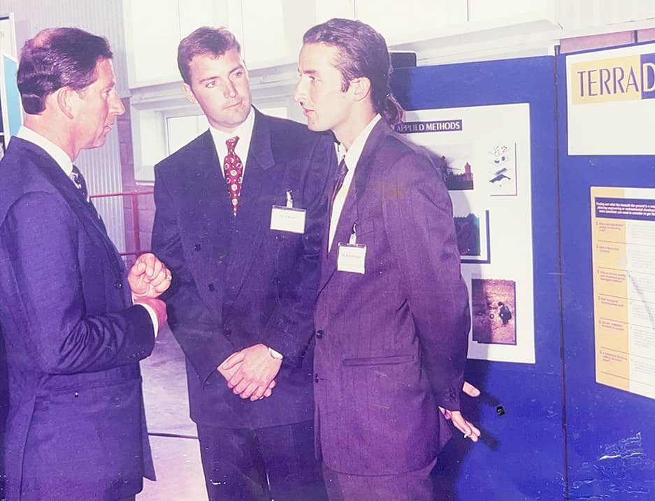 Meeting Prince Charles at Cardiff Airport 1993